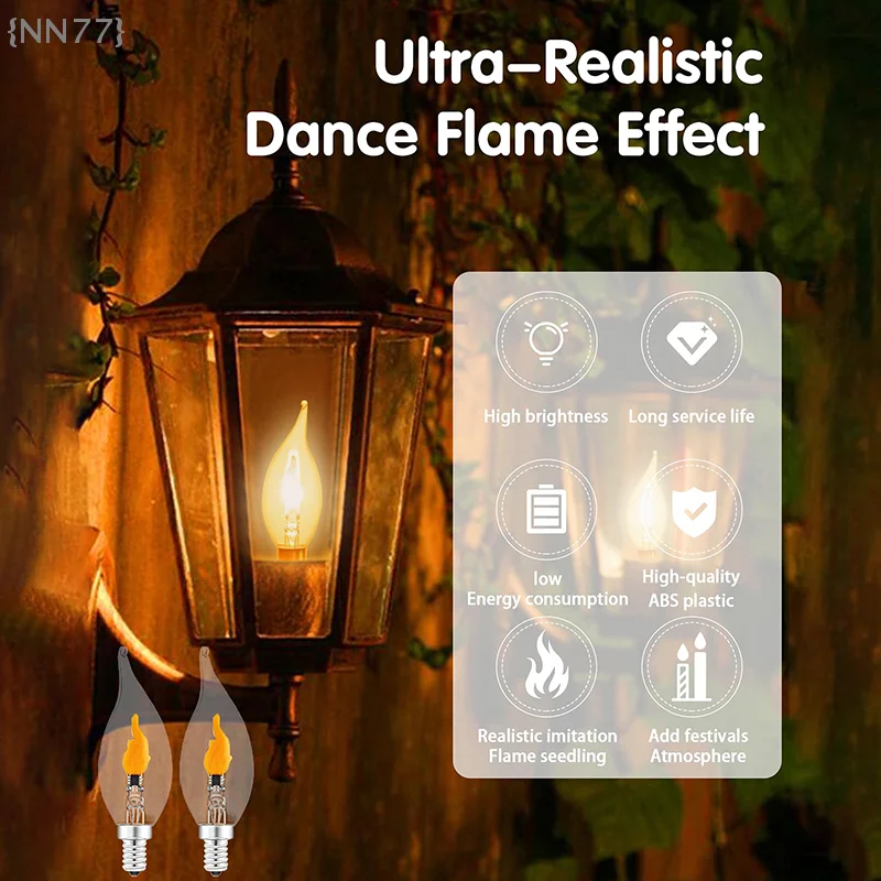 【Ja】Lampu Bohlam Api Berkedip - Lighting Decor And More ulasan dan harga