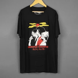 Samurai Champloo T-Shirt Japanese Anime Shinichiro Watanabe Cowboybebop Men Summer Cotton Tee Shirt