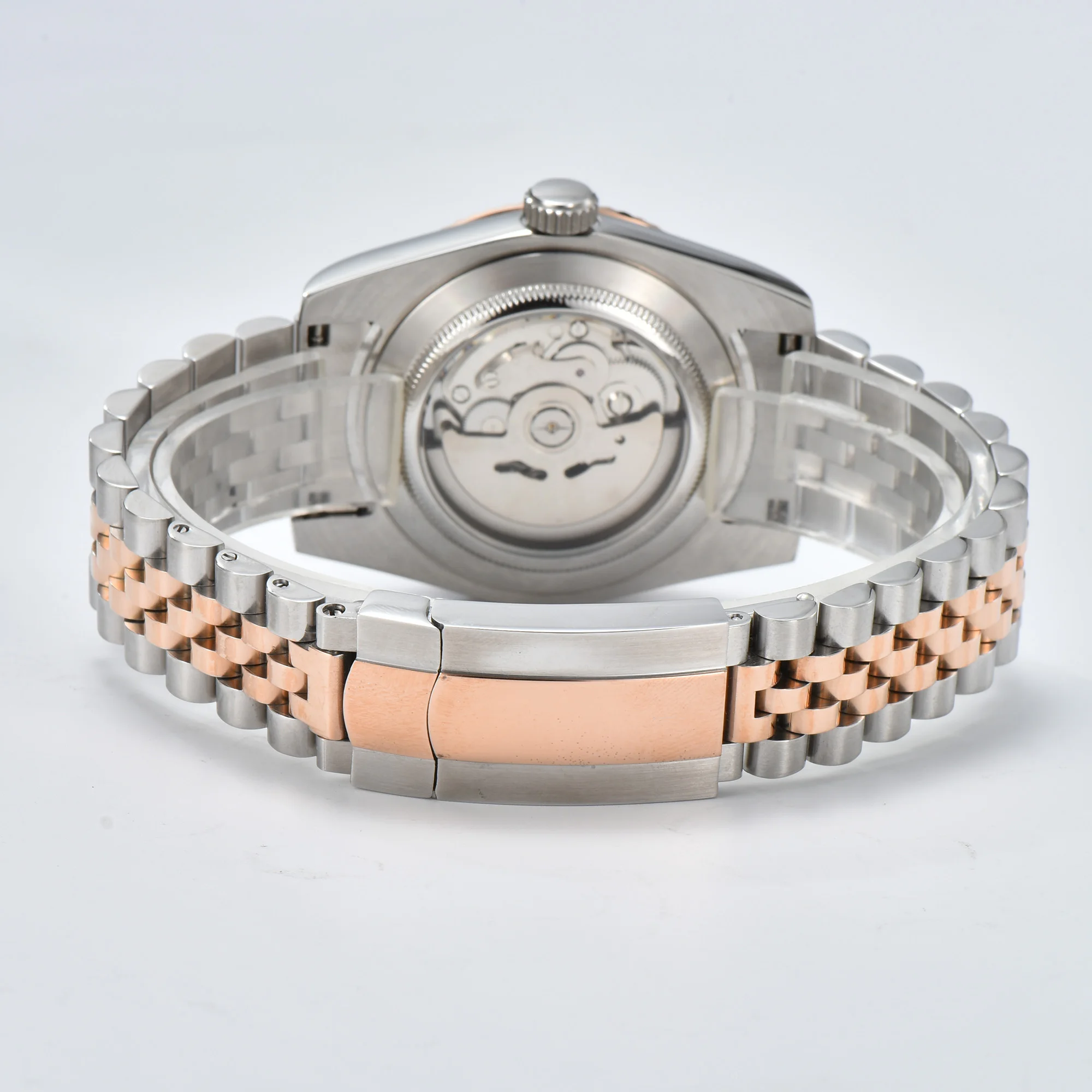 watches Men 36mm/39mm Automatic mechanical Rose Gold watch NH35 stainless steel sapphire waterproof 10Bar C3 green luminous