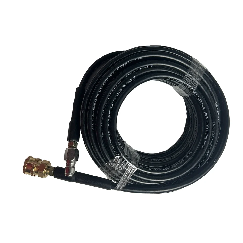 

Heavy Duty 38 Inch Pressure Washer Hose with Flexible Design and Stainless Steel Quick Connect for Easy Maneuvering