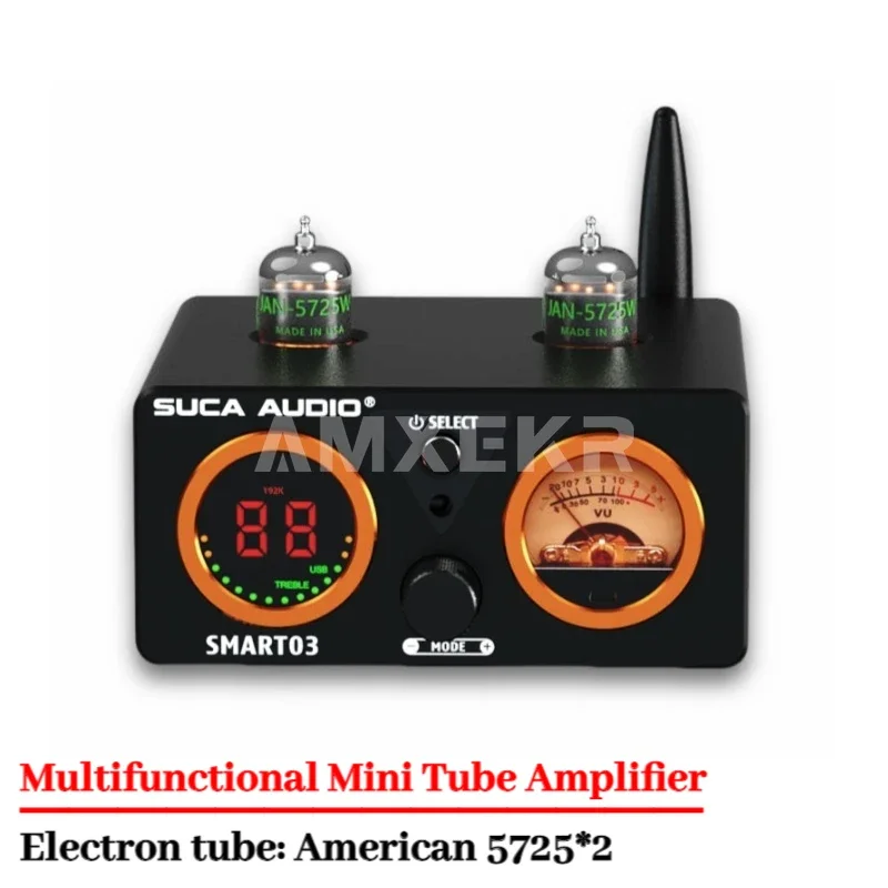 

SUCA AUDIO SMART03 Bluetooth 5.1 Multi-function Tube Amplifier Remote Control with Decoding Home Desktop Amplifier