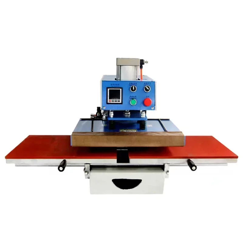 Flatbed Semi-automatic Pneumatic Mark Label Heat Press Transfer Embossing Lace The Matrix Or Plate Embossed Machine