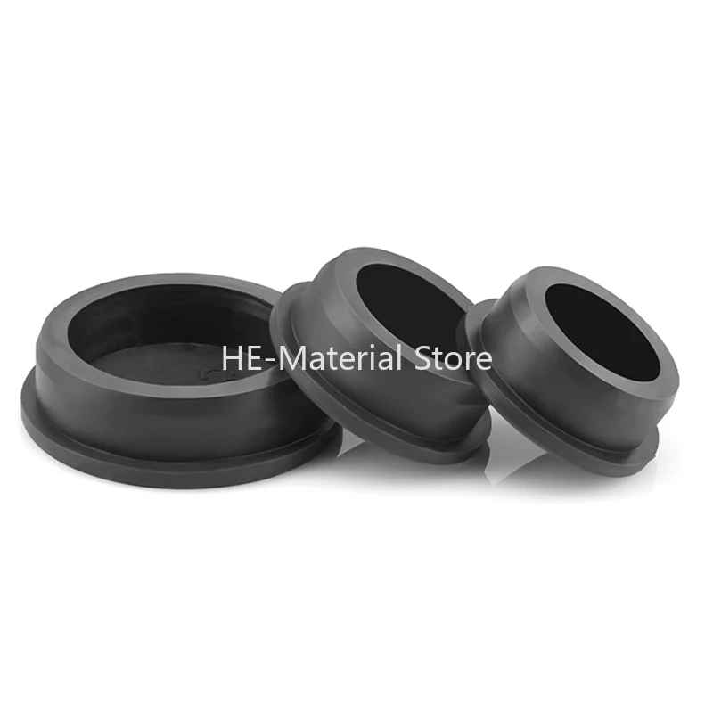 1-50pcs ‌Black T-Shaped Silicone Plug Waterproof Seal Stopper Rubber Hole Plug Plastic Round Soft Plug Pipe Stopper Cap 3-201