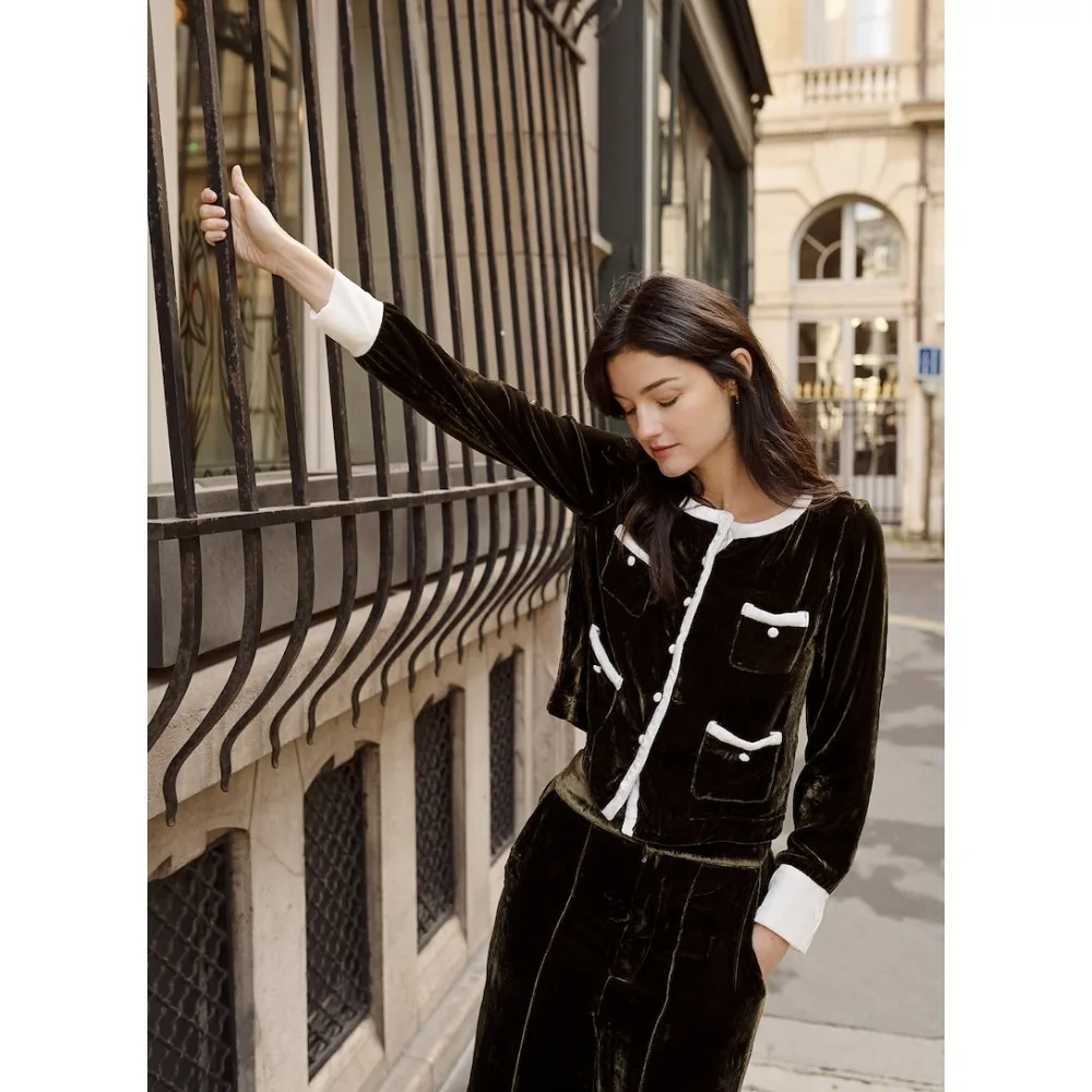 

Suit Set for Women, Blazer & Wide Leg Pants, Elegant Workwear, Office Fashion