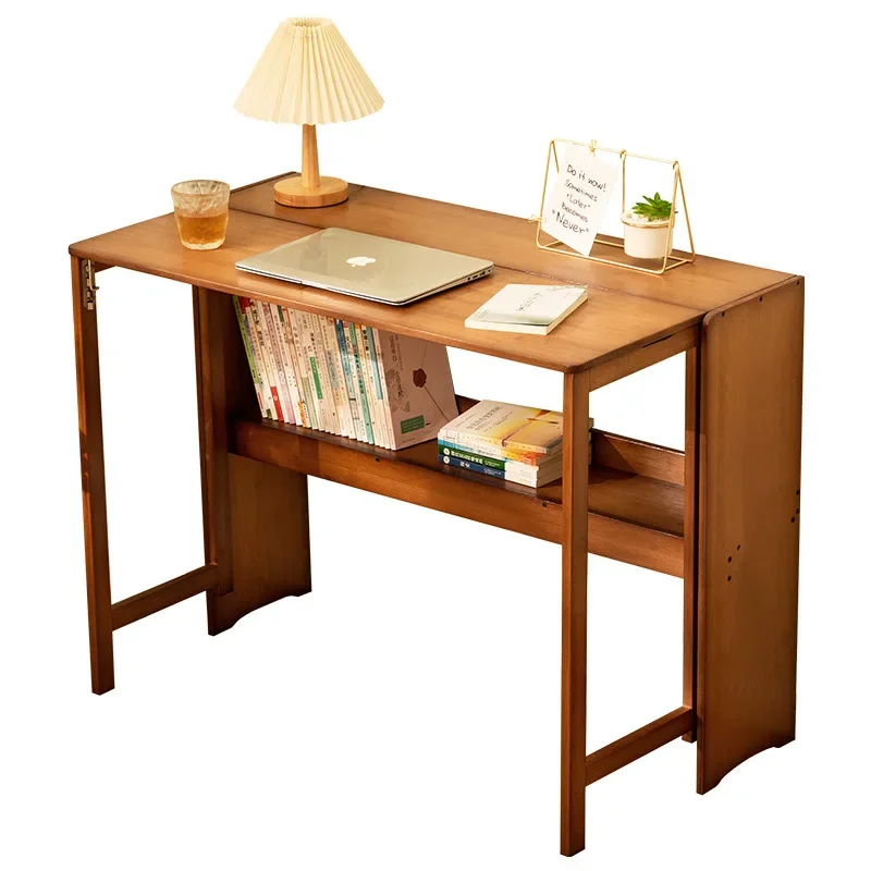 

Folding Desk Computer Table Office Desk Student Home Small Desktop Solid Wood Bedroom Bedside Writing Workstation