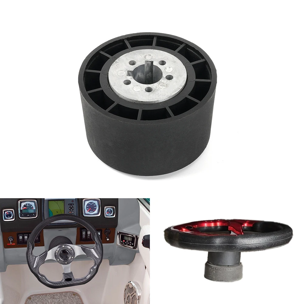 19mm Shaft Marine Yacht Steering Wheel Hub Adapter Base Replacement Modified Boat Steering Wheel Mount Auto Marine Accessories