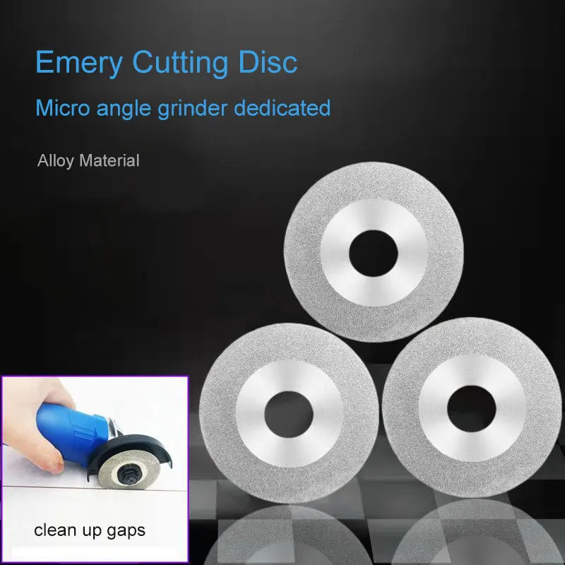 

60mm Seam cleaning piece emery slice oblique tooth emery cutting piece micro angle grinder special PCB cutting tile gap cleaning