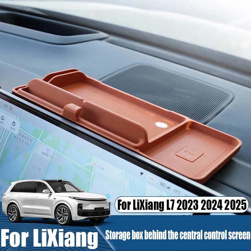 

Для LiXiang L7 2023 2024 2025 задний ящик для хранения центрального экрана управления, аксессуары для салона автомобиля, аккуратный ящик для хранения