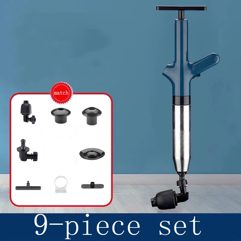 

1 Set Of Toilet High-Pressure Drainage Column Blockage Dredging Device, Sewer Unclogger, Air Drainage Blasting Device