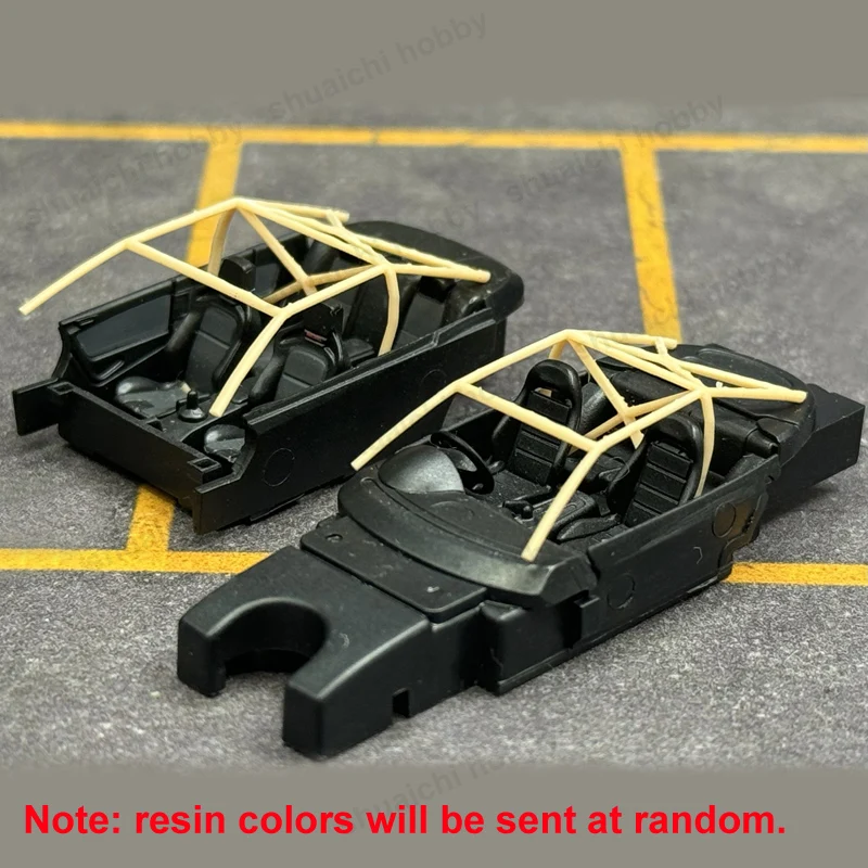 1Set 1/64 Skala Racing Auto Überrollkäfig Kit 3D Gedruckt Anti-roll Schutz Rahmen DIY Modifikation Teile für miniatur Auto Spielzeug