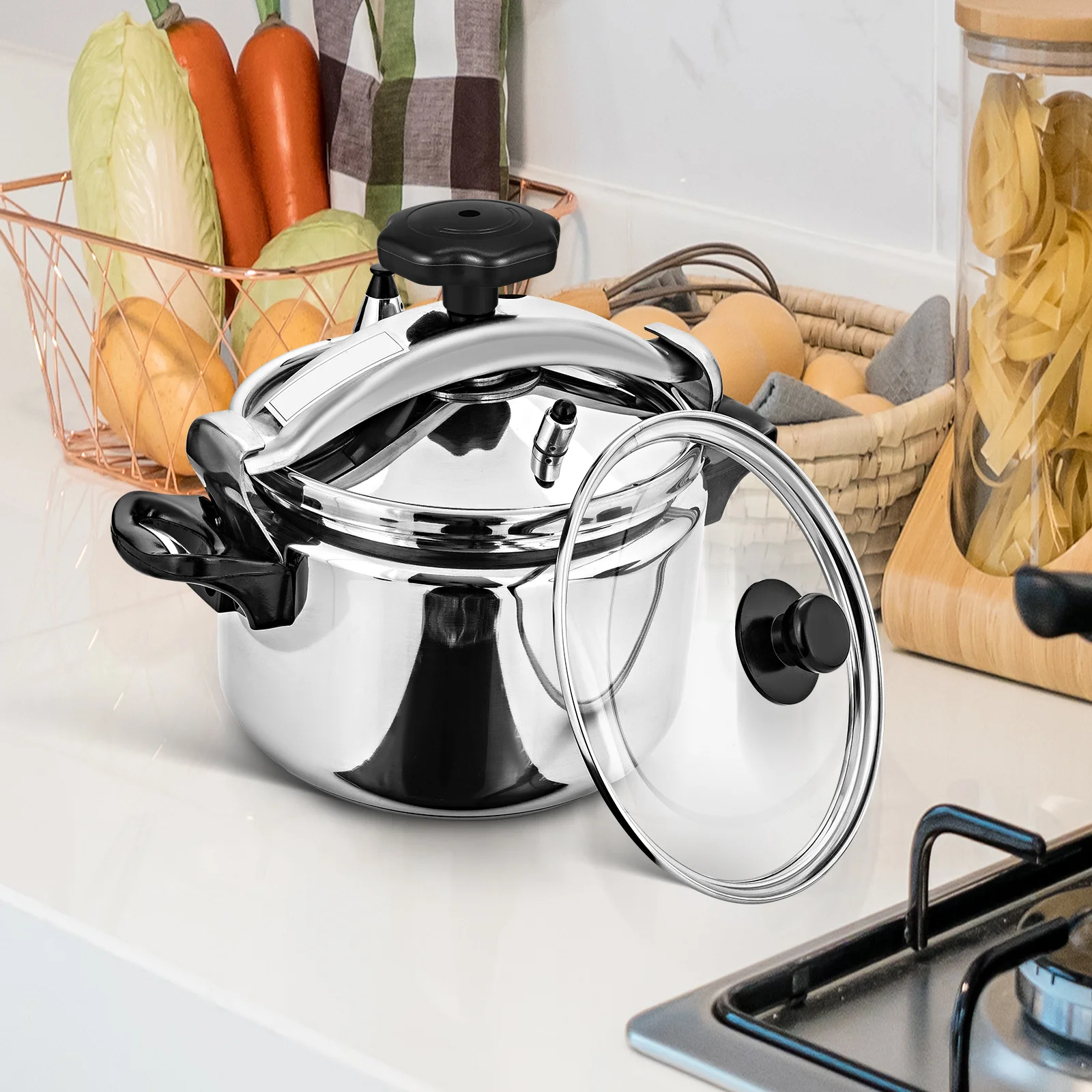 

Pressure Cooker Lid Knob Bakelite High Temperature Resistant Pot Cover Handle Replacement Universal Cooker Grip