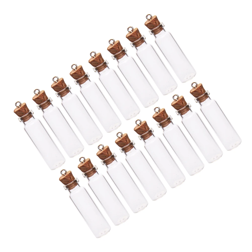 

50Pcs 2Ml Clear Small Glass Vials for Wishes Potpourri Decorations DIY Projects 11x35mm Mini Wish Bottle Glass Wish Bottle