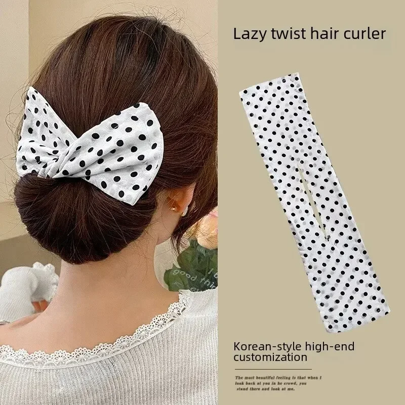Women\'s Bow-shaped Hairpin Device Sweet and Lovely Hairpin Fast Hair Bun Hair Styling Tools Braid Hair Accessories