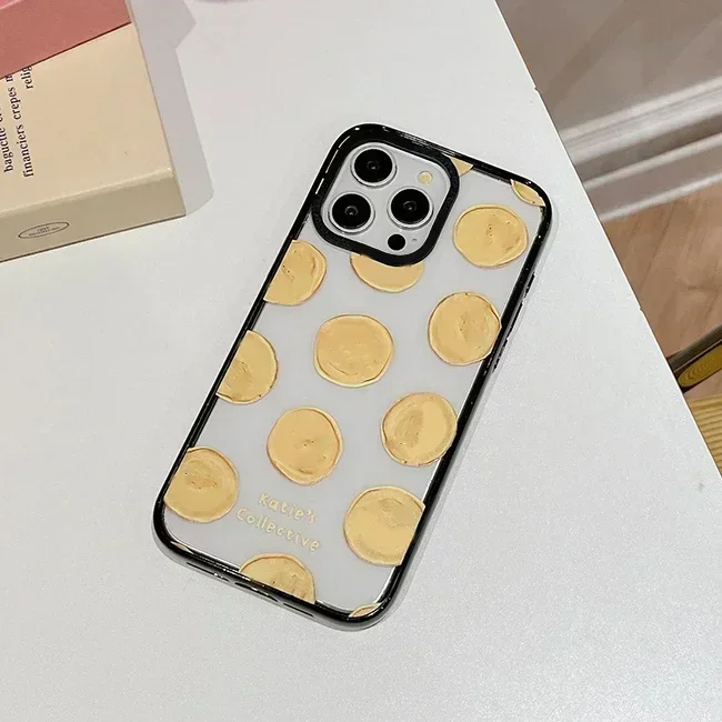 2.5 Acrylic Cute Daisy Pattern iPhone 12 13 14 15 Pro Max Protective Case