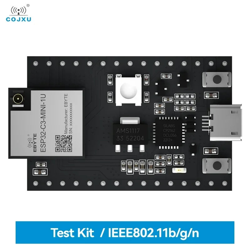 

Тестовая плата ESP32-C3, Wi-Fi + Bluetooth, сверхнизкое энергопотребление, USB-интерфейс COJXU, E101-C3MN4-XS-TB 2,4 ГГц, ESP32, макетная плата