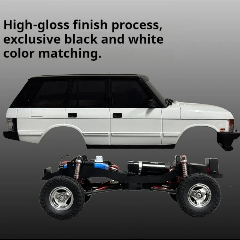 LD18401PRO 1:18 RC Car RC Crawler 4WD Brushless Climbing Vehicle Independent ESC All Metal Drive Linked Lighting System
