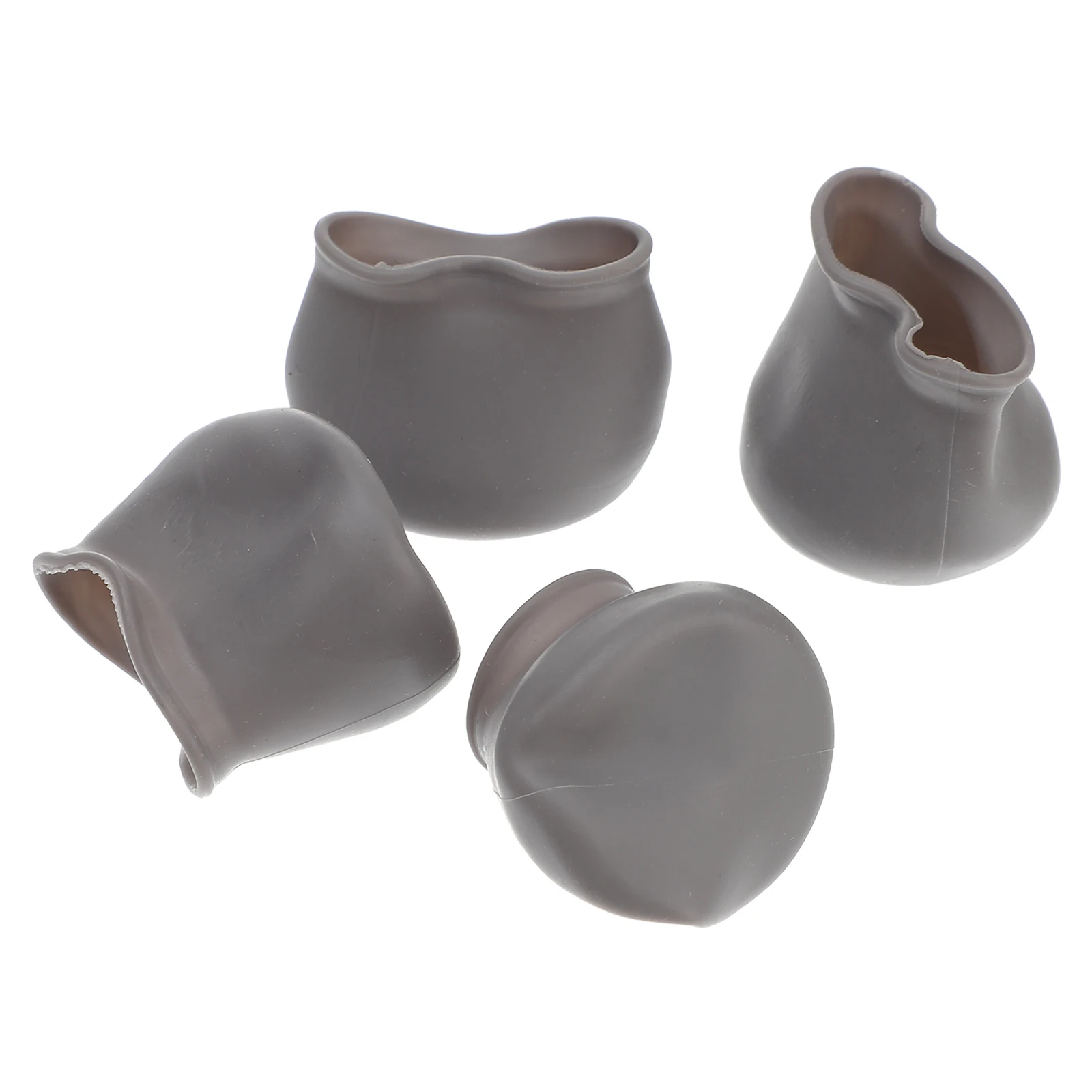 

4Pcs Universal Round Shape Chair Feet Covers Transparent Soft Silicone Glides for Hardwood Laminate Floors Home Use