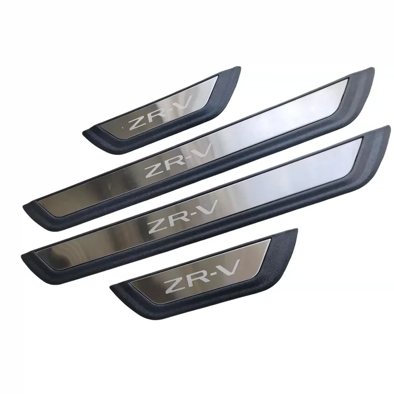 4 Stück/Set ABS Edelstahl für ZRV ZR-V 2022 Auto-Türschwellenschutz Pedalabdeckung Schutzstreifen Auto-Aufkleber Zubehör – Detail 3