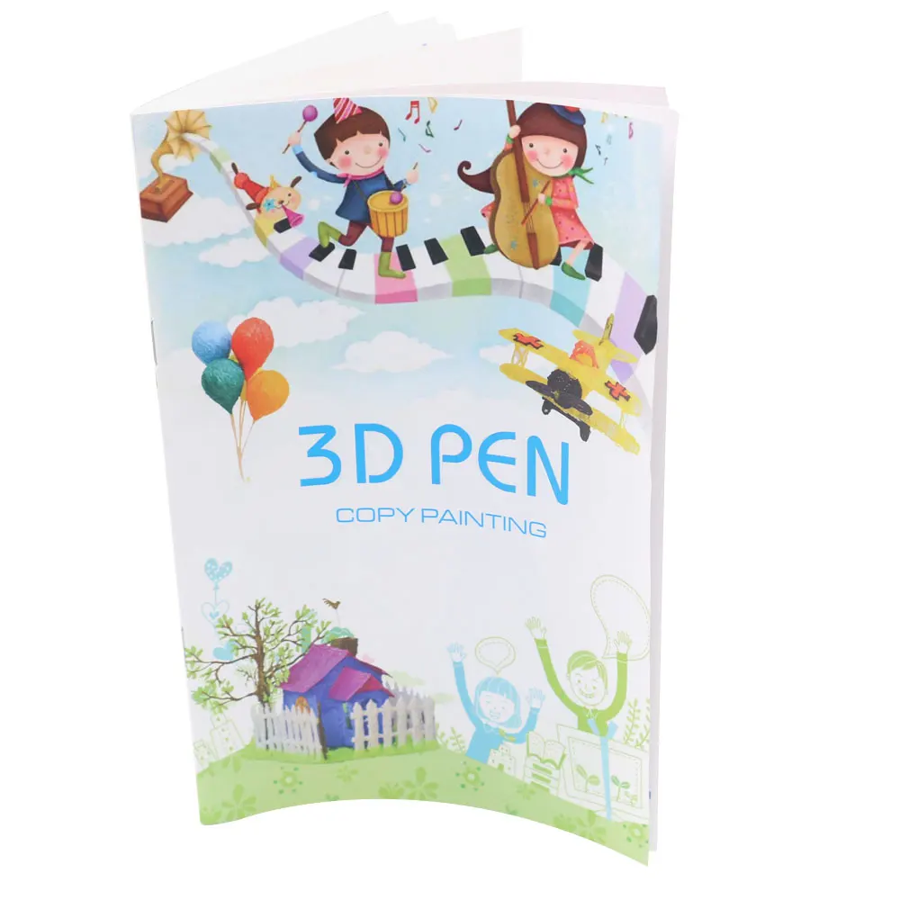 3D Drawing Printing Pen Color Album 22/40 Pattern With Transparent Drawing Board Reusable Drawing 3D Creative Gift For Children