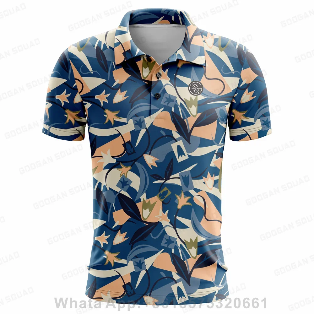 2023 Nieuwe Fashion Golf  T-shirt Men Golf Polo Shirts Summer Thin Breath Short Sleeve Business Casual Anti-wrinkle Tshirts