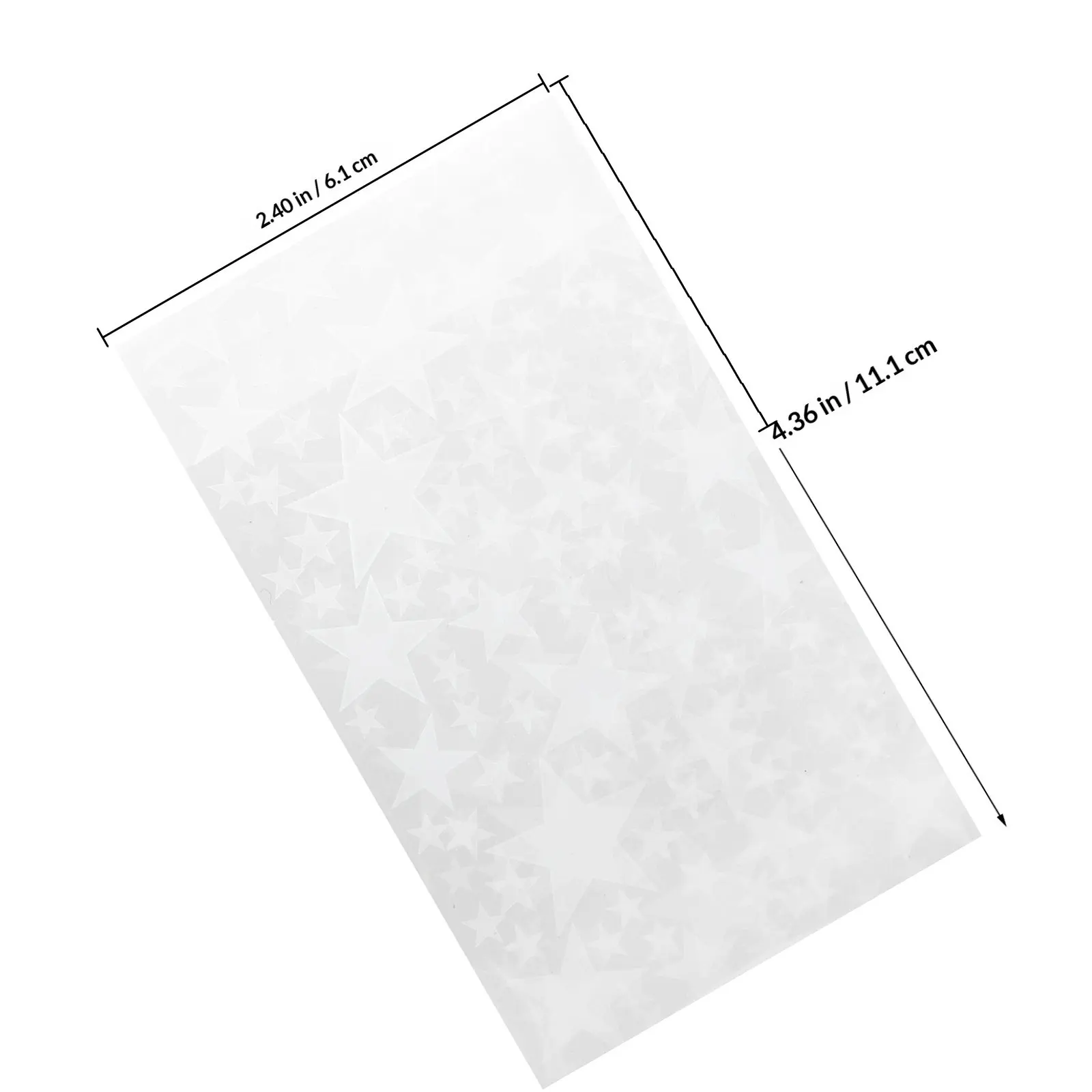 50Pcs Star Pattern Self-Sealing Opp Bags Adhesive Jewelry Packaging Pouches for Bracelets Necklaces Storage Bag