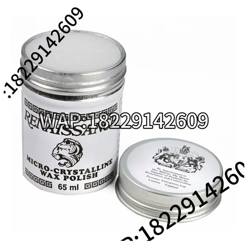 RENAISSANCE Micro-Crystalline Wax Polish for Gemstones, Metal & Wood, Antique Restoration, 65ml/200ml