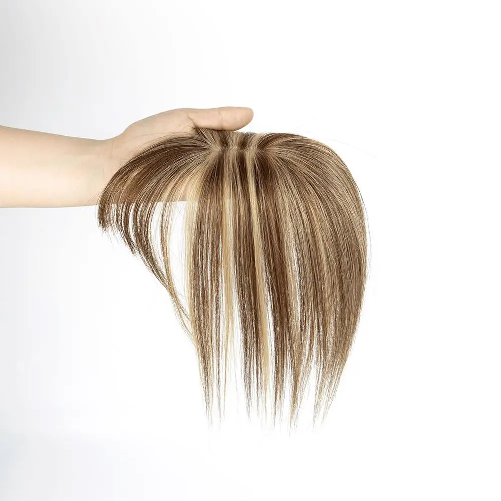 Human Hair Toppers With 2 Clips 360° Cover One Piece Toppers With 5x9cm Base For Adding Volume And Length For Women