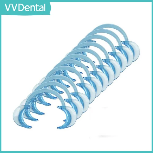 VVDental 5 unids/lote Retractor de mejillas en forma de C blanqueamiento Dental abridor de boca esparcidor de boca abridor de forma de labio herramienta de ortodoncia de dentista