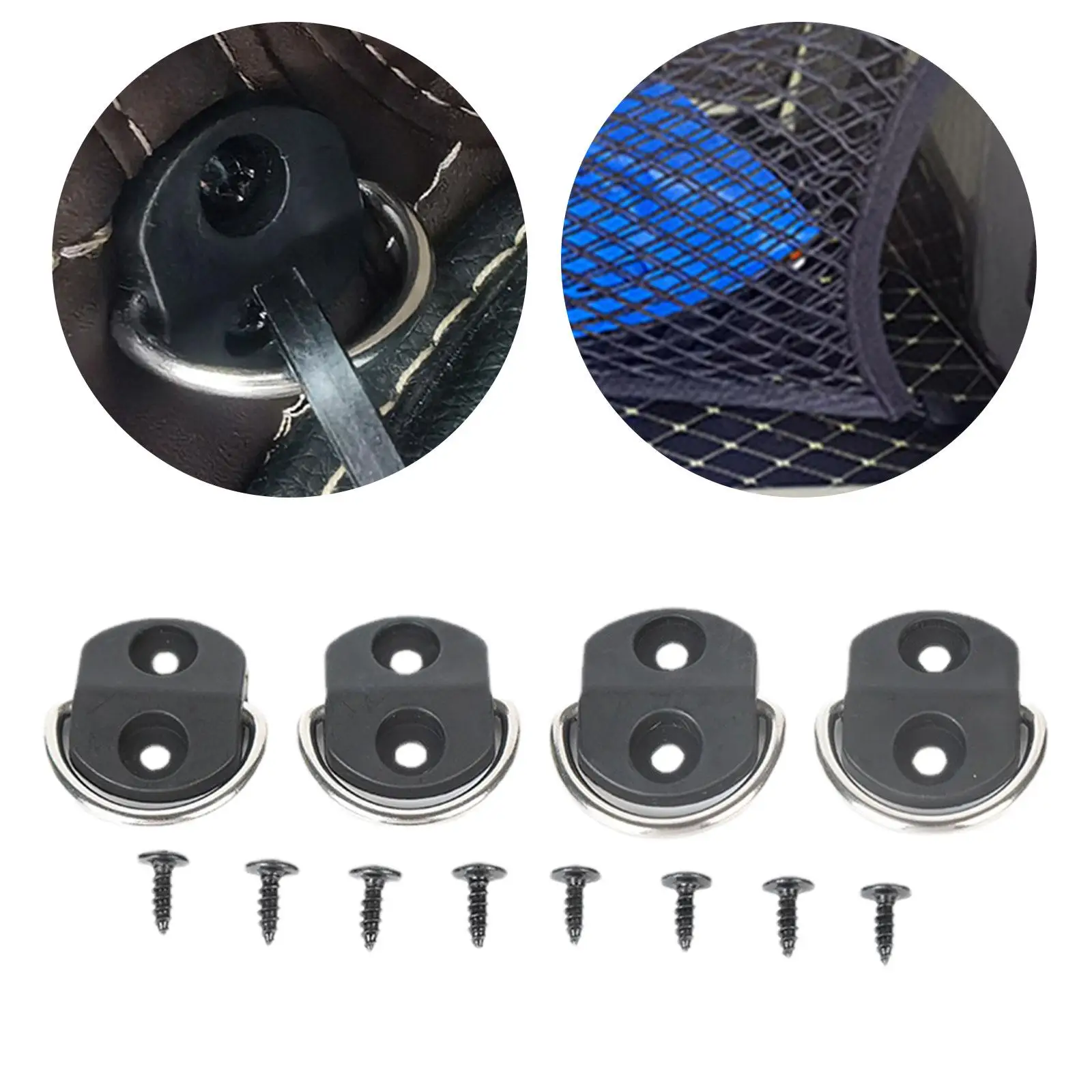 4 قطعة ربط البضائع أسفل المراسي استبدال الجانب الخلفي هوك شماعات تحديد عدة البضائع #4