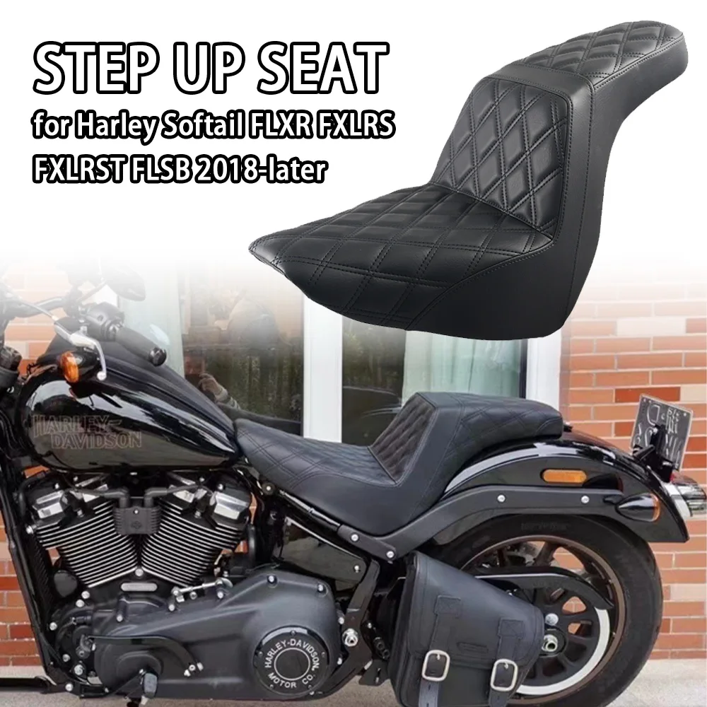 

Two-up Motorcycle Seat For Harley Softail Low Rider S ST FXLR FXLRS FXLRST 20-24 Sport Glide FLSB 18-21 Front Rear Seat Cushion