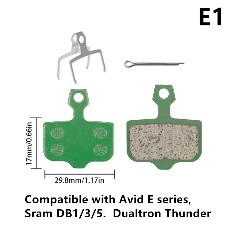 1 Pair Ceramic MTB Hydarulic Disc Brake Pads Road For Shimano SRAM Magura Durable & Reliable Performance Cycling Accessory