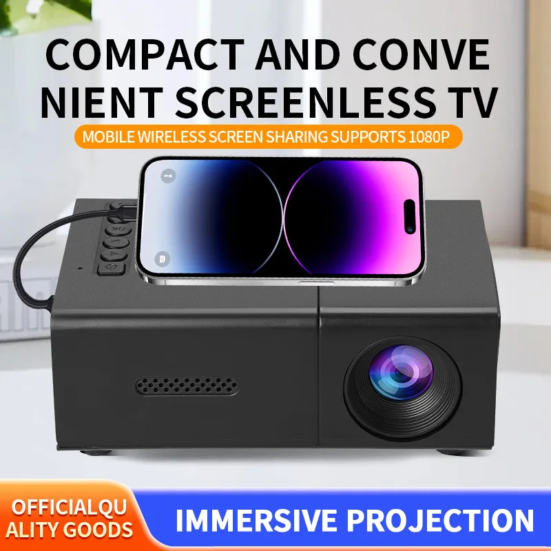

YG300S new mini projector, household LED portable projector, high-definition digital projector