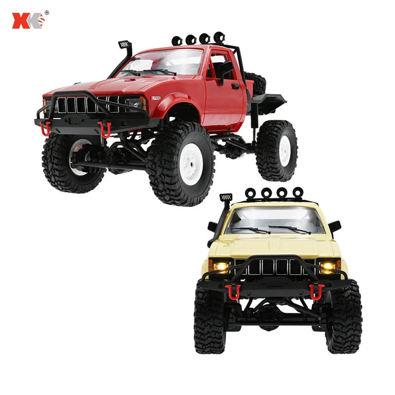 WPL C24 C14 1/16 RC Car 2.4G Remote Control LED Light 4X4 Off Road Rock Crawler Climbing RC Truck Electric Toy Car Gift for Boys