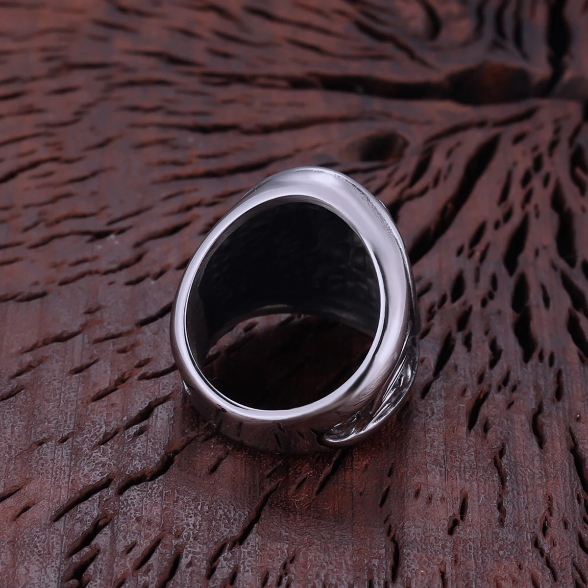 Gothic Punk Hip Hop Wolf Head Ring Quality Handmade Stainless Steel Never Fade Biker Party Club Finger Jewelry