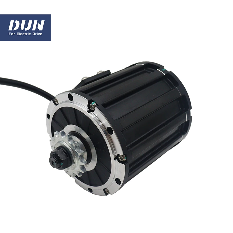 QS120 2000W 4600RPM 70H BLDC Mid Drive Motor with Belt 428 Sprocket for Electric Mopeds Motorcycle ATV