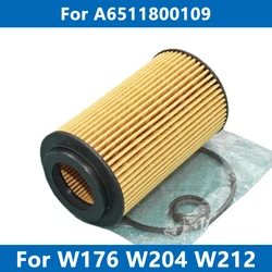 Kit de filtro de aceite para automóvil A 6511800109 Para Mercedes Benz W204 W205 W212 A180 B200 C200 E220 E250 CDI CLA CLS GLA GLC GLK S OM651 motor