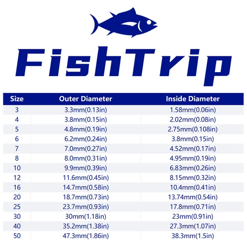 Imagen 2 del producto FishTrip-Juego de reparación de anillos para guías de caña de pescar, anillo de cerámica resistente al desgaste para reemplazo de guía de caña de pescar