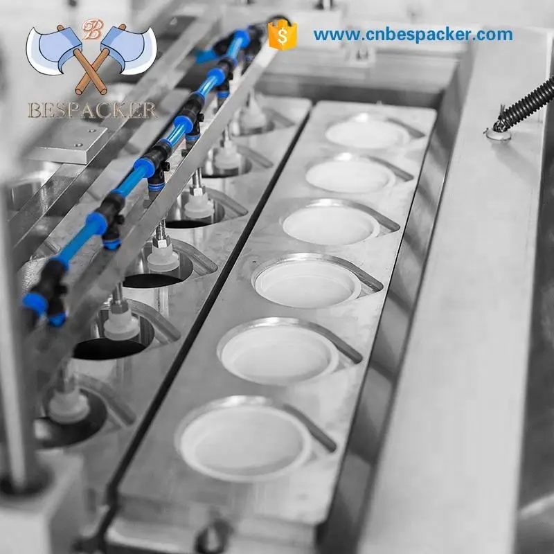 XBG60-6 Fully Automatic Filling And Sealing Machine For Liquid Paste Yogurt Cups With Dust Cover And Multi-nozzle