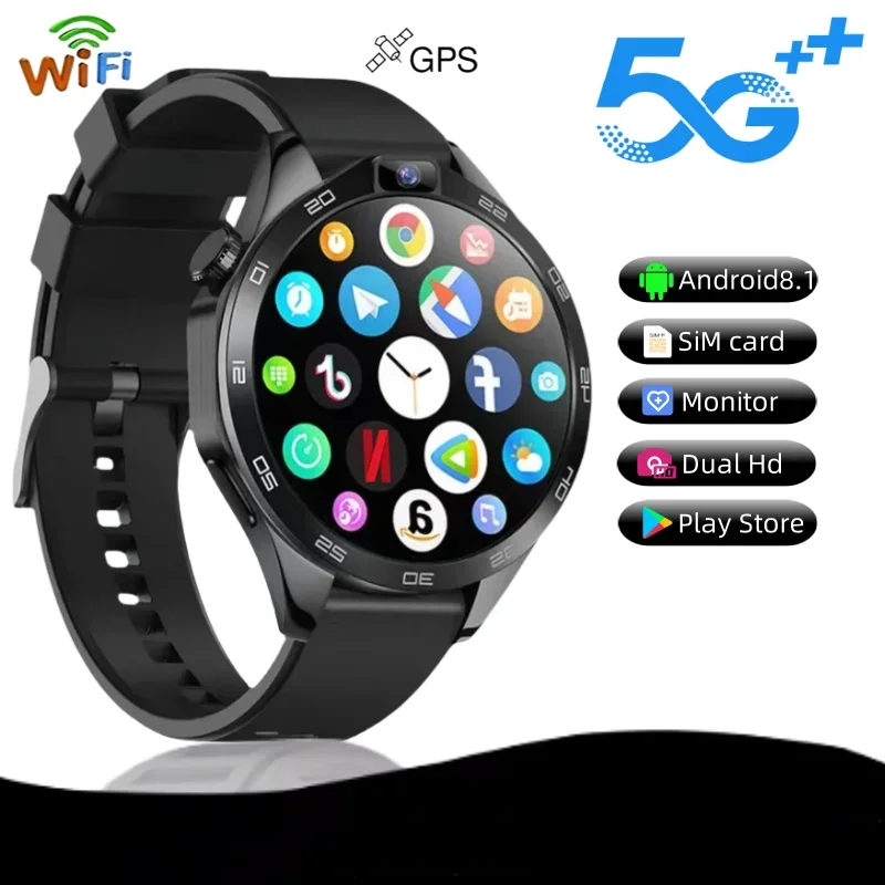 

Совершенно новые двойные камеры высокой четкости Android8.1X11, 2025 года, WIFI, GPS, экран 1,85 дюйма, умные часы 1380 мАч, SIM-карта