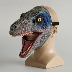 Dinosaur Mask Cosplay Raptor Velociraptor Overlords Dinosaur Latex Props Halloween Party Costumes Accessories Headgear Gift Mask