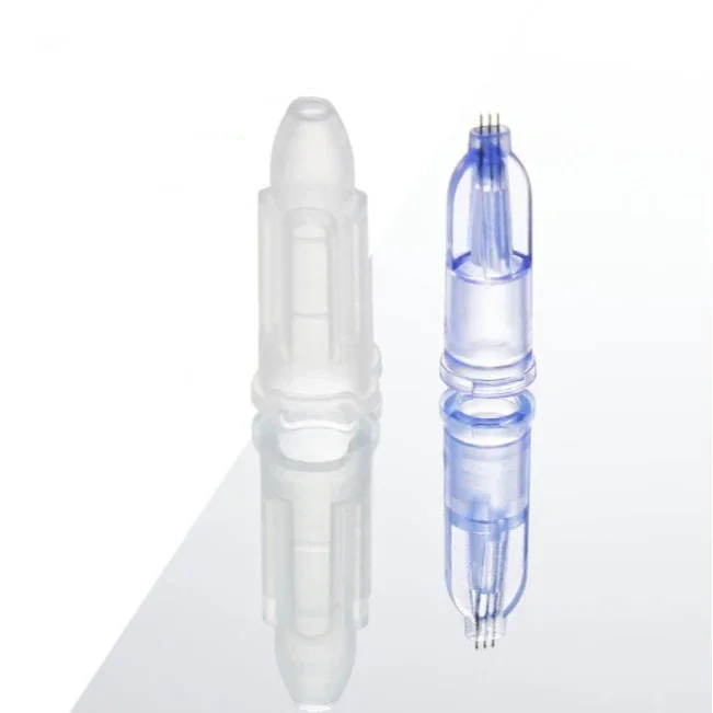 Sterile Nanosoft 34G Nano Needle 3 Pin 0.6mm 0.8mm 1.0mm 1.2mm 1.5mm Skin Rejuvenation Nano Soft Agujas Single Packaged