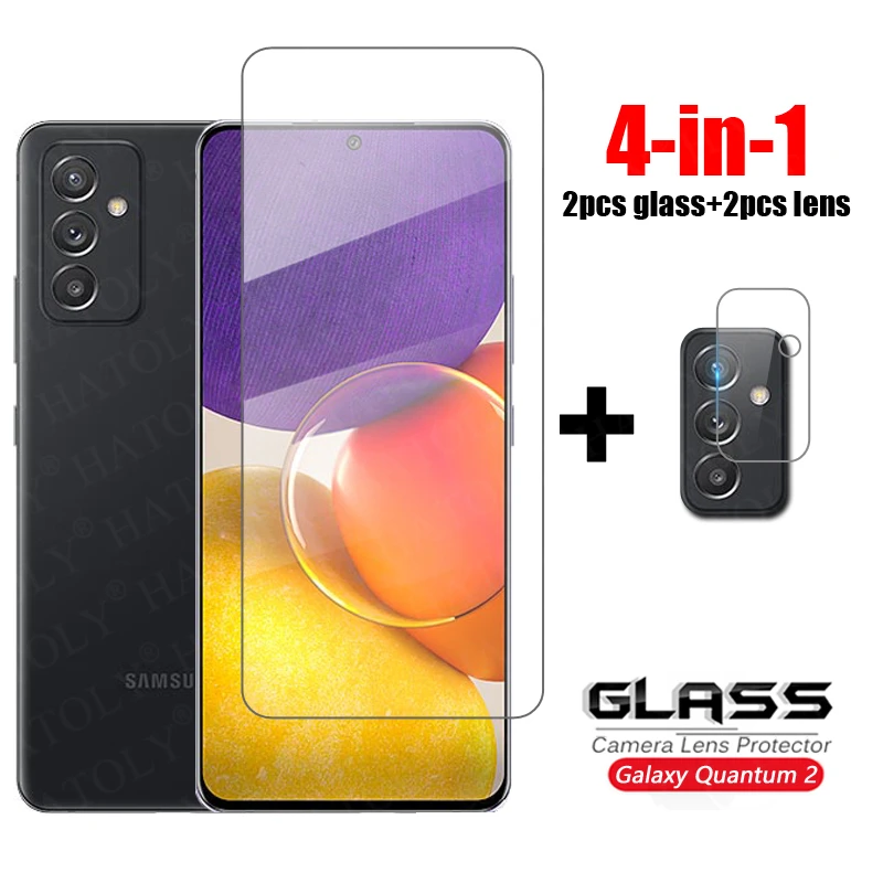 For Glass Samsung Galaxy Quantum 2 Tempered Glass For Samsung A Quantum 2 Phone Screen Protectors Camera Glass Galaxy Quantum 2