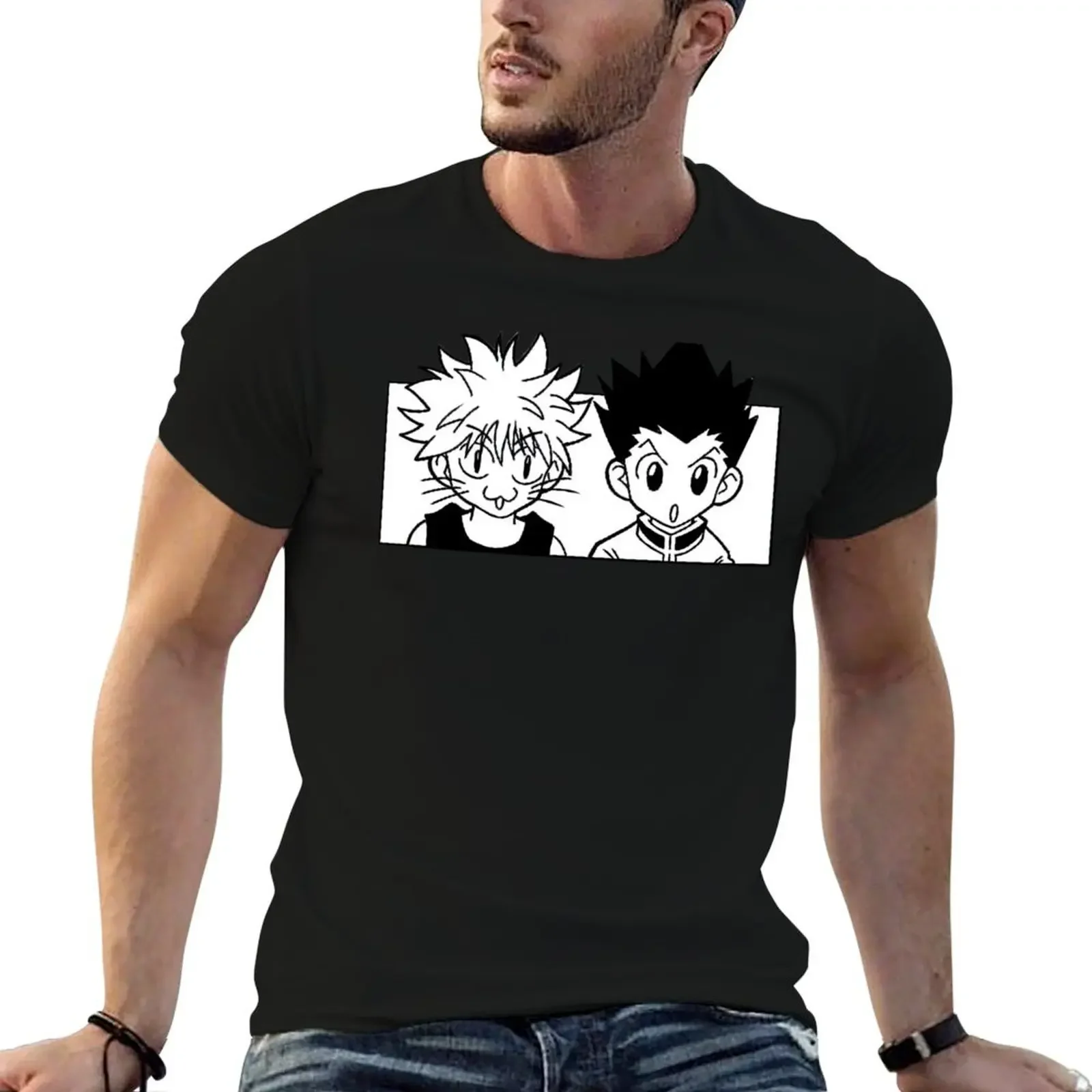 

two funny best friends T-Shirt funny costumes custom shirt mens graphic t-shirts anime