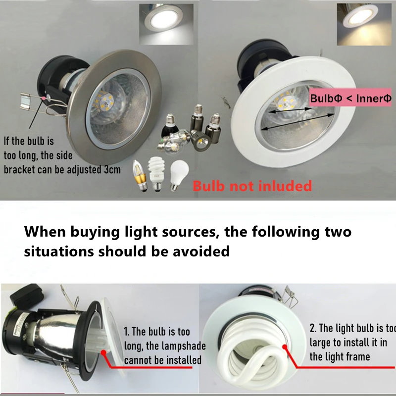 Recessed Ceiling Bathroom Downlight Kit 2.5\