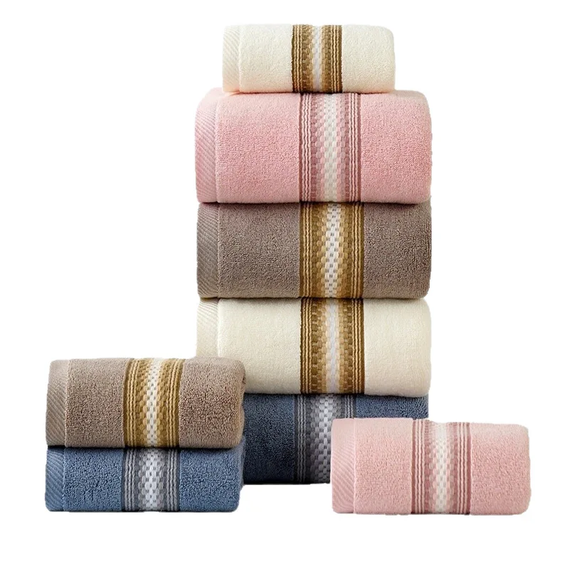 1/4/6pcs Absorbent Cotton Bath Towels 34x74cm 70x140cm for Home Bathroom Hotel Beauty Salon And Beach Adult General Use