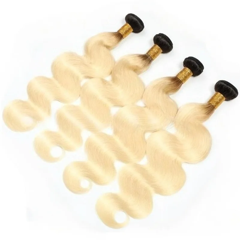 고품질 T1B613Blonde 인간의 머리카락 바디 웨이브 번들 자연스럽게 흐르는 부드러운 촉감 오래 지속되는 통기성과 편안함