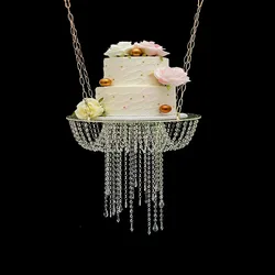 Acrylic Cake Stand Clear Suspended Wedding Centerpieces  Party Weddings Tables Decoration