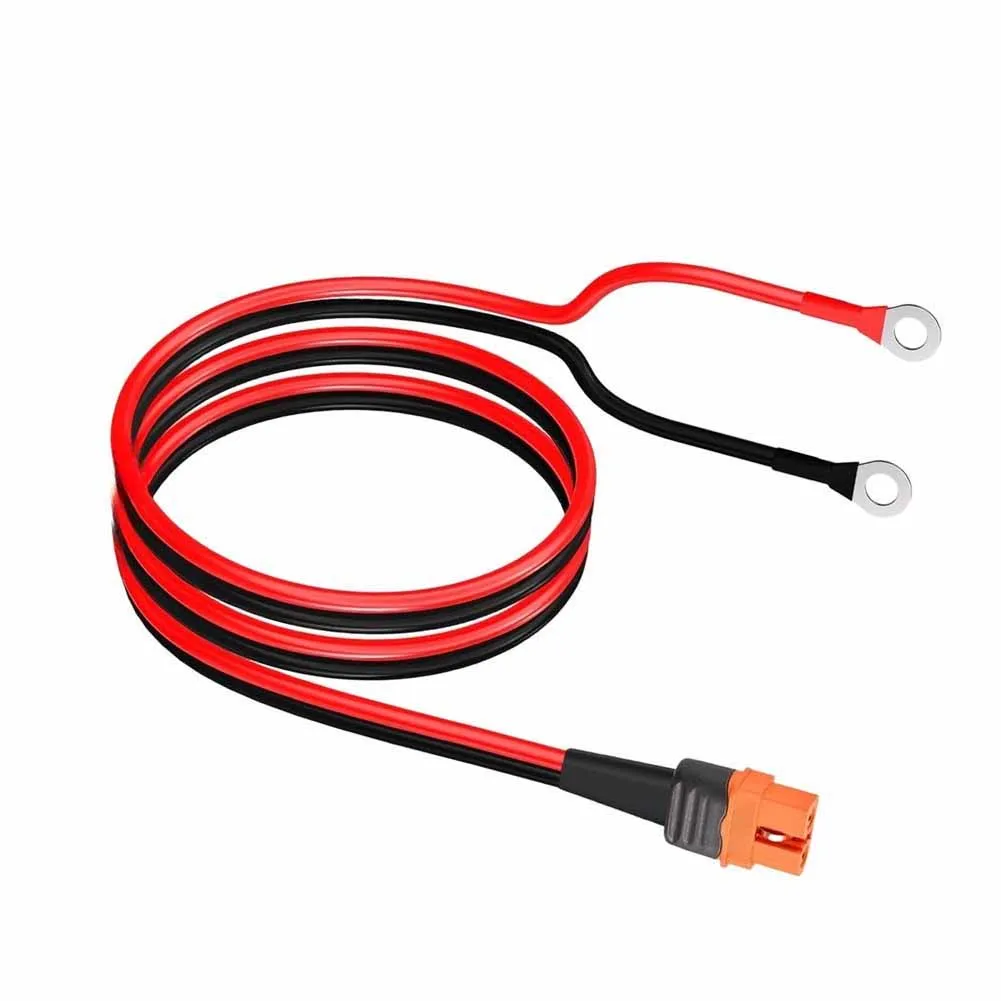 XT60IF Connector to O-Type Terminal Clamp Wire for For battery Integration in EV and UPS Systems 60cm 91.5cm 183cm