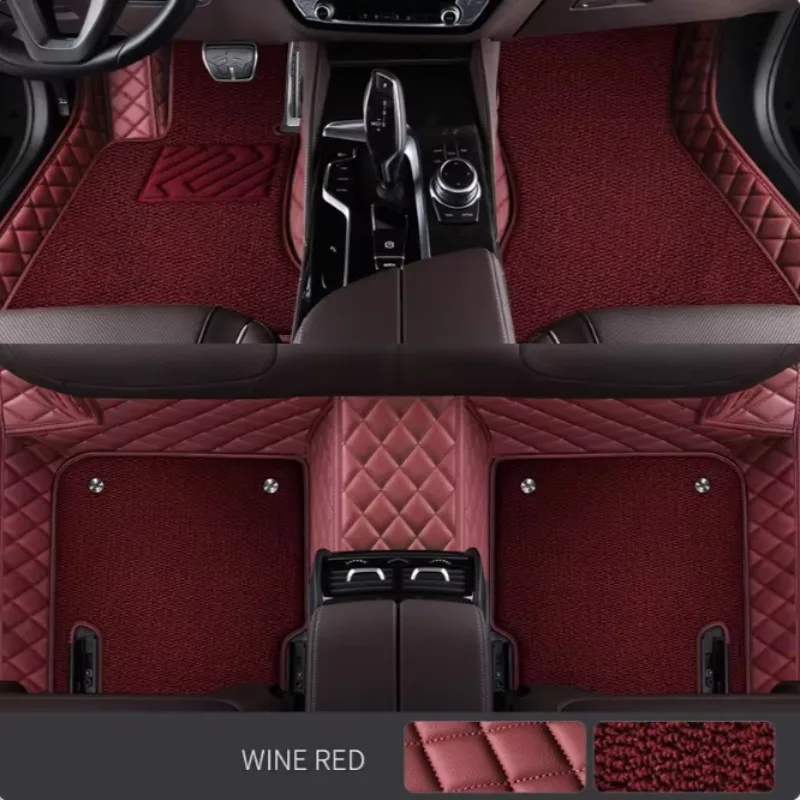 For Nissan Note Auto Double layer 5D Custom Car Floor Mats Carpets Foot liners car Accessories voiture