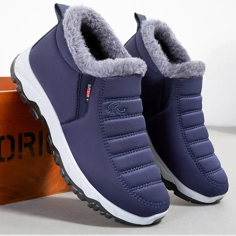 Women's Shoes Winter Womens Boots Unisex Snow Boots Warm Waterproof Ankle Boots Plush Shoes for Women Trend Slip on Casual Shoes